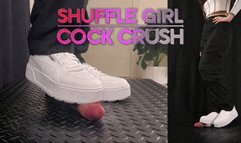 Shuffle Girl Cock Crush in White Platform Sneakers - (Double Version) - TamyStarly - Trample, Crushing, Trampling, Shoejob, Ballbusting, CBT, Shoes