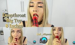 Your step sis sucking her big spider dildo