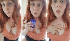 Inhaling eucalyptus and wheezing to clear chesty cough