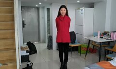 The red woman's tortoise-shell bondage is placed (Chinese model)