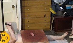 PINK WELLIES, UGG TRAINERS AND BAREFOOT COCK CRUSH w CUM SHOT UGGS AND BAREFOOT 4