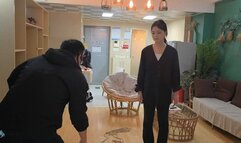 The white sock girl was tied up with tortoiseshell and gagged (Chinese model)