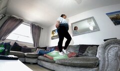 Natalia Couch Trampling In Sneakers