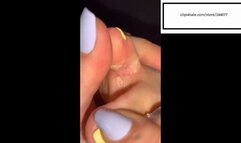 Tattoedtoesxoxo Itchy feet and tweezer cleaning