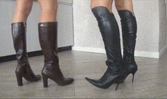 Heel and toe tapping in leather boots 2