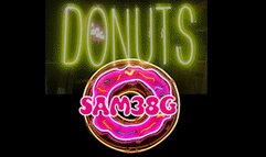 Big Heavy all natural boobs NOT crushing 2 donuts with Samantha 38g MP4