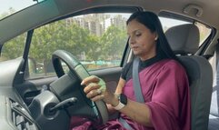 Barefoot driving in indian wear