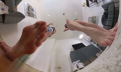 Sara and Palina: Unaware Giantess Barefoot Crush 4K Version VR360
