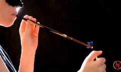 Smoking More red 120s with long holder