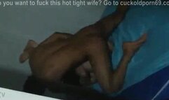 BBW gets fucked by BBC while husband is in the next room