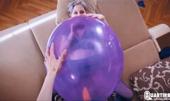 Q952 Stashia seductively BTP's big purple balloon on your wood - 480p