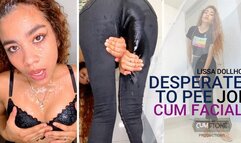 DESPERATE TO PEE JOI CUM FACIAL