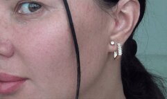 I pierce my ears with earrings a