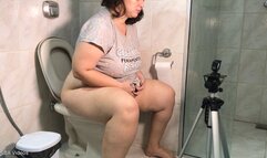 Toilet in the morning after coffee