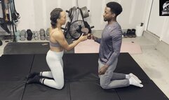 Bree Boa Vs Ricky Competitive Mixed Wrestling (Mats Match)