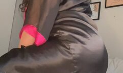 Moaning and farting in my silk robe!