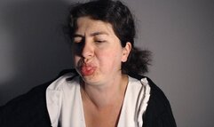 Loud tongue workout - blowing raspberries