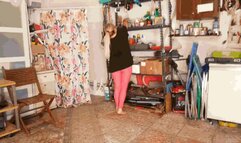 Cleaning the garage barefoot AVI (1920x1080) FHD