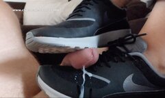 A Shoejob with french toe nails and Nike Free Thea Sneakers