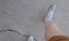 Fifi wild and fast pedal pumping in Converse All Stars replay