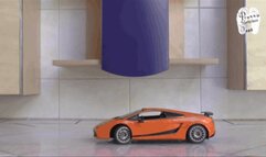 Rc-Car under Sneakers floor view