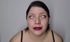 Face fetish eye rolling