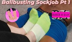 Ballbusting Sockjob Pt 1