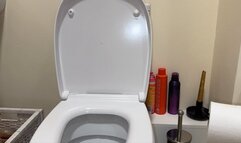 Desperate girl pee in brown panties