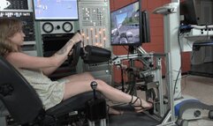 Stella Takes Her First Drive in the Simulator (MP4 - 1080p)