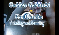 Goddess Gabbie21 Fan Custom Grinding and Bouncing (rear view)