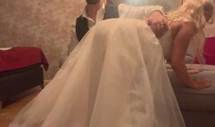 Real wedding spanking