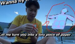 Macrophilia: You are a tiny piece of papre