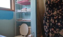 Urgent Squeezing Plops Toilet Voyeur