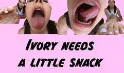 Ivory Needs A Little Snack