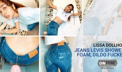 JEANS LEVIS SHOWER FOAM, DILDO FUCKED