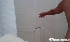 Lovely pregnant chick and her babe are naughty