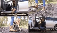 Your beloved plushies crushed under my boots and tires