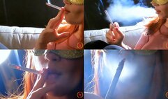 Muratti red 100s redhead couch