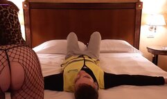 Delivery Man Punished Severely Under My Ass! FHD! 20 MIN!