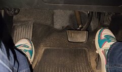 Driving Around in Nike Air Sneakers