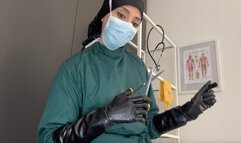 POV CASTRATION ROLEPLAY IN BLACK LATEX GLOVES