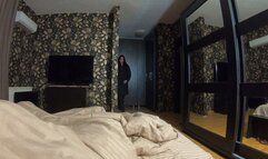 MilfyCalla face fucking, doggystyle and Cumming over my long Black winter Jacket 183-