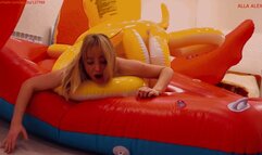 A daring attack by a vulgar inflatable octopus on Alla