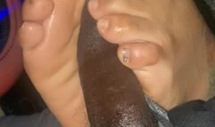 Bartender Footjob again sexy soles