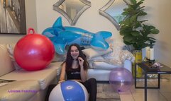 Owllete sit to pops beach ball