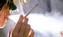 Smoking Muratti red 100s side sphynx