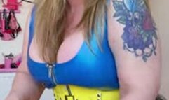 Lady Nina Birch - BTS Sexy Shiny Latex