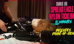 Spread Eagle Nylon Tickling with Bondage Mittens - Charlie Lou (Full HD 1080p, 50fps)