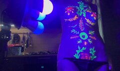 beautiful striptease from Emmy in colors that glow