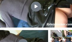 Double Cum on my Leather Skirt! II Spitroast Threesome (BLOW JOBS FUCKING) 1080p